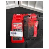 Milwaukee M18 CP2 Battery & M18/M12 Charger