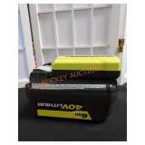 RYOBI 40V 6Ah Lithium Battery and Charger