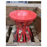 Hampton Bay 16"ï¿½19" Metal Garden Stool, Red