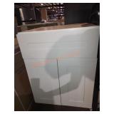24" W x 25" D x 34.5" H White Base Cabinet