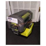 Ryobi 40V 6Ah Li Ion Battery and Charger