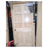 Jeldwen pine 6-panel interior door 30"Wx80"H