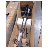 Black decorative hose stand