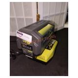 Ryobi 40V 6Ah Li Ion Battery and Charger