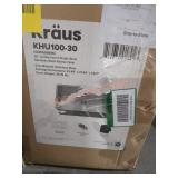 Kraus 30" Undermount Stain Steel Kitchen Sink