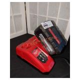 Milwaukee m18 Red Lith XC8.0 Battery and Charger