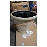 Lava stone Planter apx 19in tall 24in wide