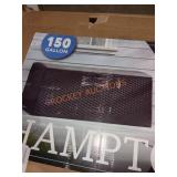 Hampton Bay 150 gal resin wicker deck box