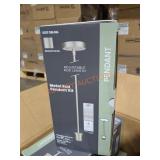 Crown Bolt Metal Rod Light Pendant Kit Skid Lot