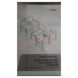 Costway 4pc outdoor wicker conversation set