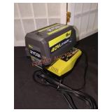 Ryobi 40V 6Ah Li Ion Battery and Charger