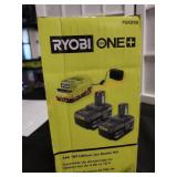 RYOBI (2) 18v 4Ah Batteries and (1) Charger
