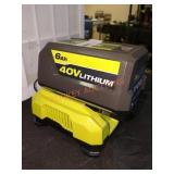 Ryobi 40V Li Ion 6Ah Battery and Charger