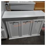 Triple hamper apx 37 x 13 x 26 in