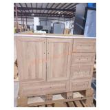 42" W x 19" D x 35" H Vanity with Top