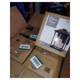 1-Light 7 in. Wall Lantern Sconce Light Box Lot