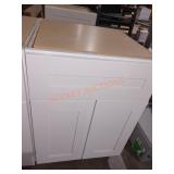 24" x 25" x 35" White Base Cabinet