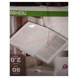 NuTone 80CFM ventilation fan w/ light+heater