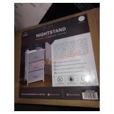 Sorbus 3-Drawers White Nightstand