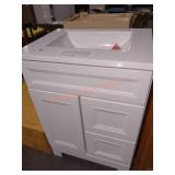24" x 19" x 34.5" White Vanity