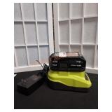 RYOBI 18v 4Ah Lithium Battery and Charger