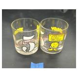 Vintage Ziggy whiskey glasses