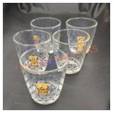 Vintage pint sour cream glasses