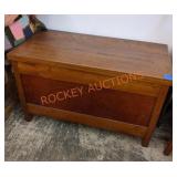 39in x 23in vintage wooden chest