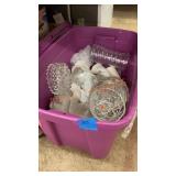 Miscellaneous glassware tote lot
