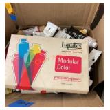 Box lot paint mostly acrylic