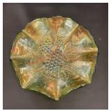 Carnival glass bowl
