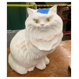 15 inch high Persian ceramic cat