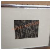 Framed black and white photos. Three pieces total