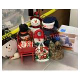 Snowman decor lot