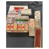 Art supply lot containing coloring drawing,
