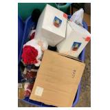 Misc. Holiday decor tote lot