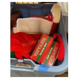 Large misc. Christmas tote lot