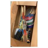 Misc sports and toy box lot