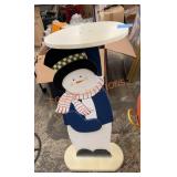 Snowman decorative side table