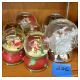 Christmas snow globes