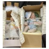 Vintage porcelain dolls by the Ashton-Drake