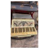 Vintage adamo accordion with case
