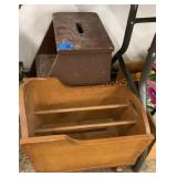 Vintage stepstool and magazine rack