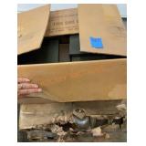 Drinking glasses and miscellaneous wood pieces