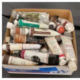 Box of mixed oil paints