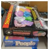 Smithsonian crystal growing kit and people trivia