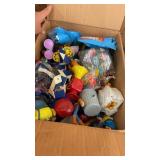 Miscellaneous kids meal toy box lot includes two