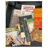 Vintage magazines booklets and flyers lot