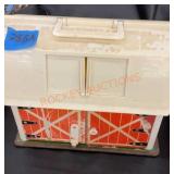 Vintage fisher price barn and accessories