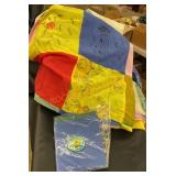 Vintage Girl Scout quilt, squares, sewn together